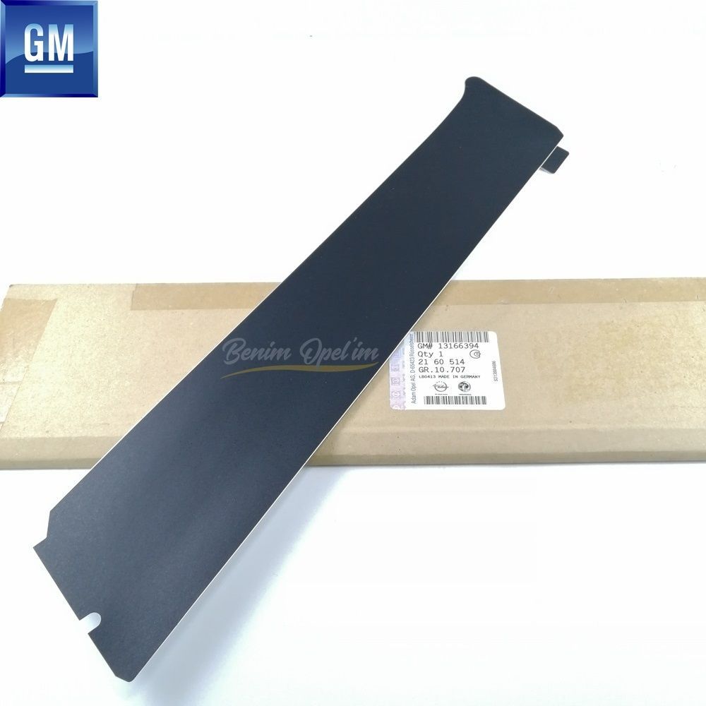 Opel Astra H Right Rear Door Front Pillar Band Black GM Genuine 2160514 - 13166394