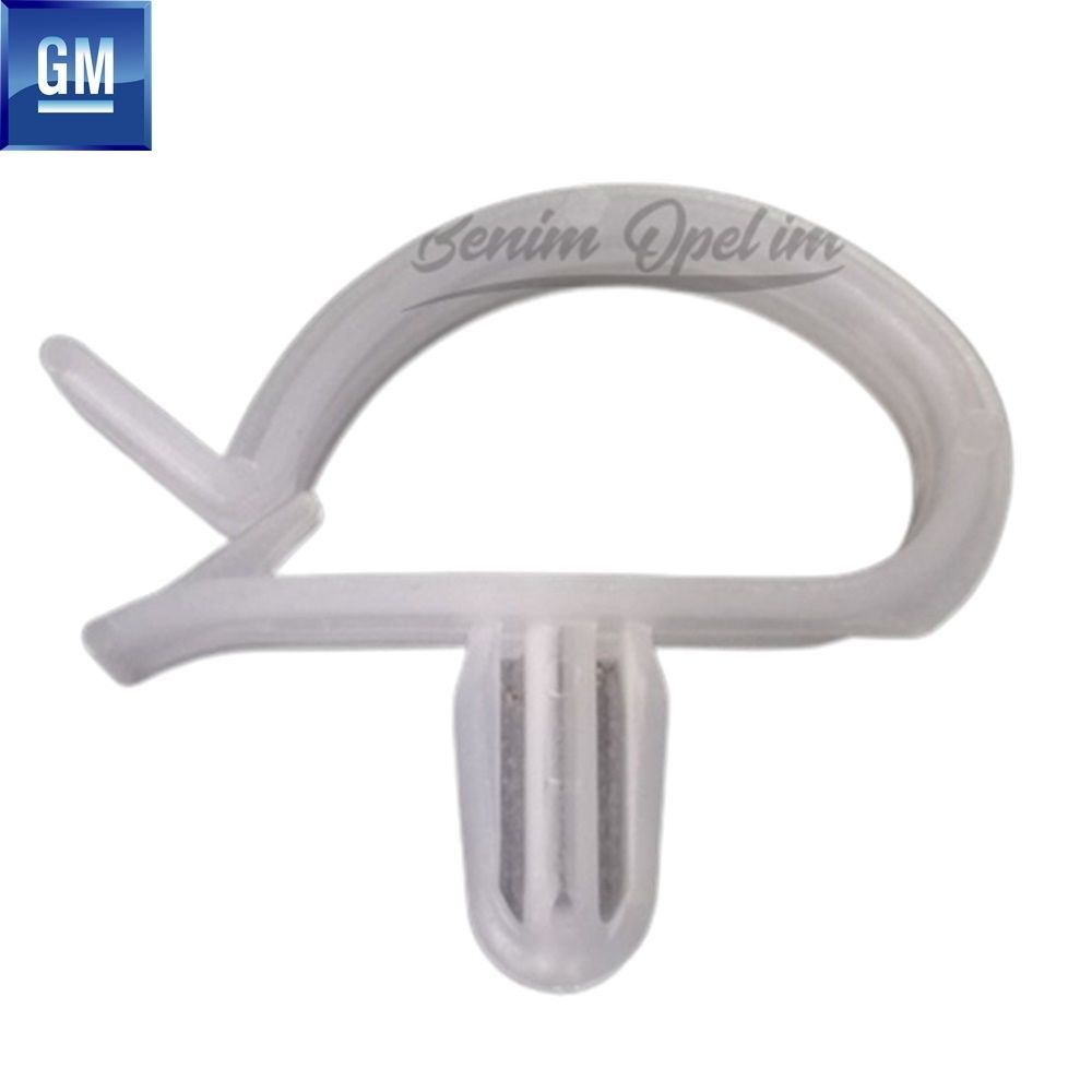 Transparent Snap White Clip Opel Astra G, Zafira A, Tigra A, Corsa B, Vectra B GM Genuine 1288759 - 90481384