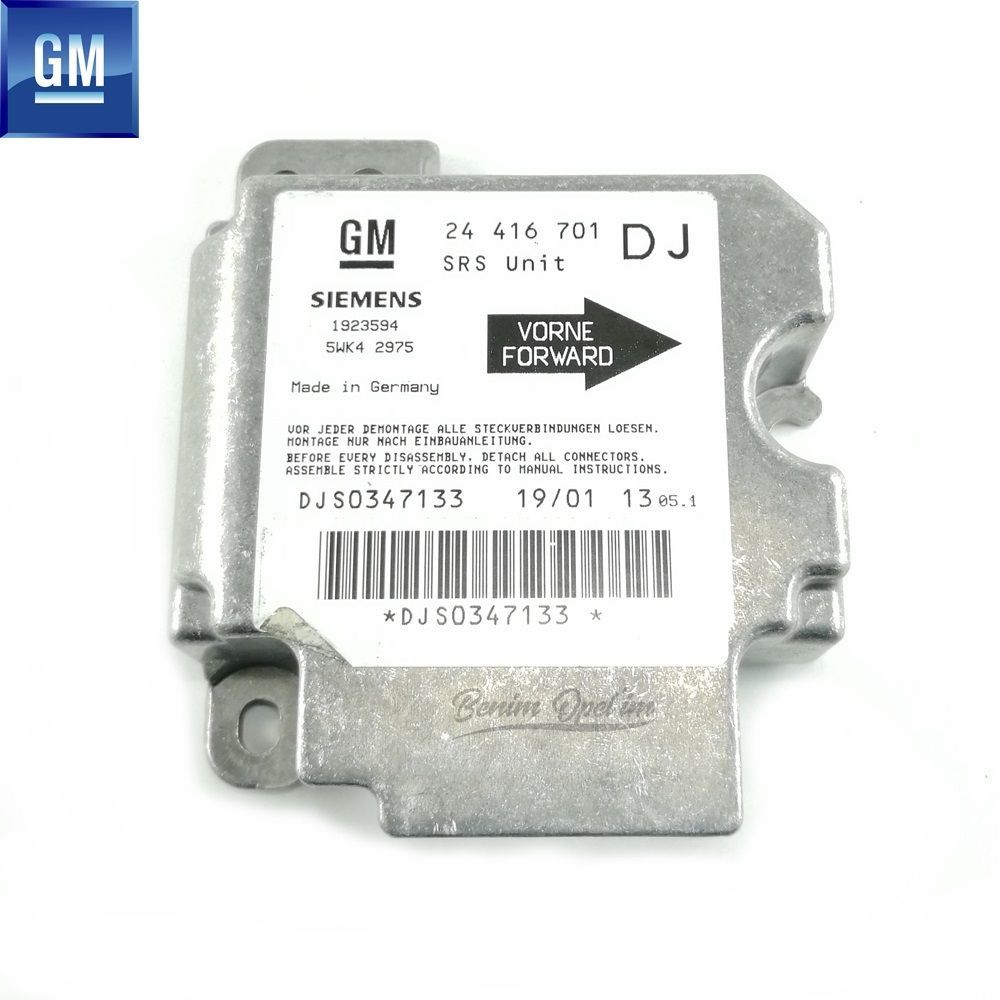 Product Code : 9195782 - Opel Vectra B Airbag Control Brain (DJ) GM Genuine 9195782 - 6237121