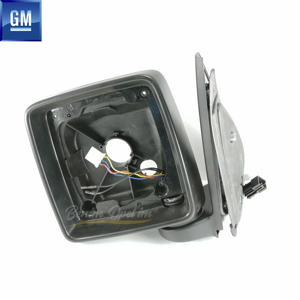 Opel Combo C Electric Left Outside Rear View Mirror Housing Black GM Original 6428190 - 13172721