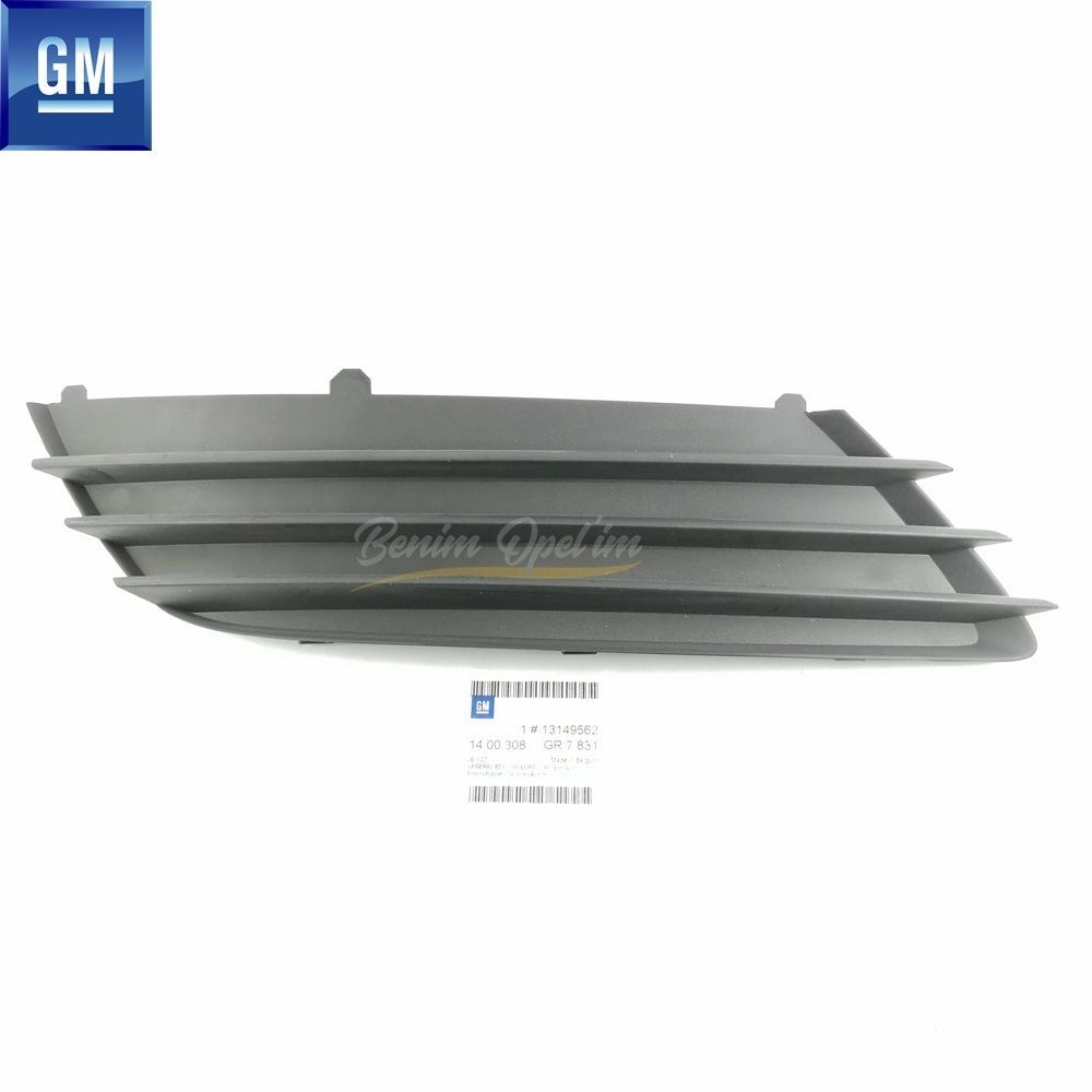 Opel Astra H Fogless Front Bumper Right Fog Light Cover Smoked (Pre 2007) GM Genuine 1400308 - 13149562