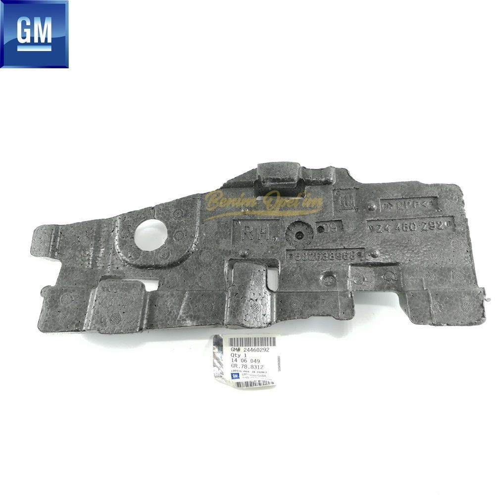 Opel Astra H Right Front Bumper Foam GM Genuine 1406049 - 24460292