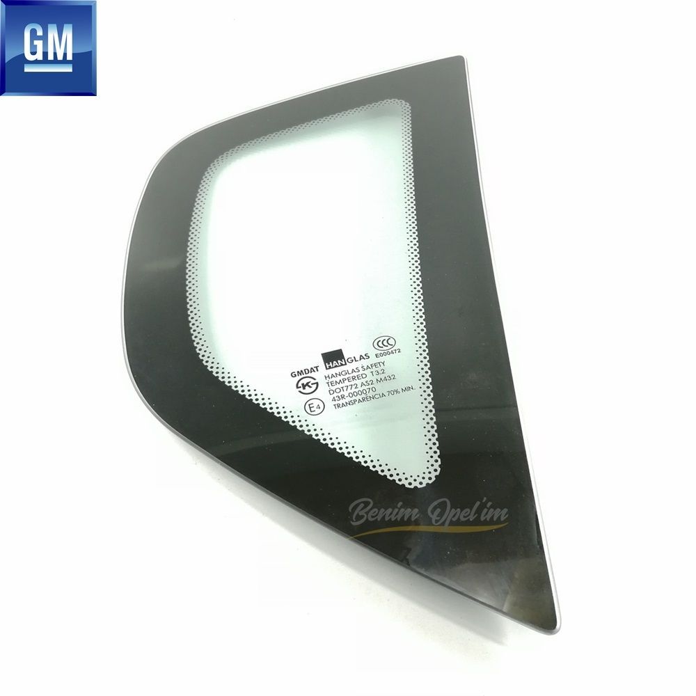 Product Code : 96543051 - Chevrolet Aveo HB, Kalos HB Right Rear Fixed Corner Glass GM Genuine 96543051 - 43R0000070