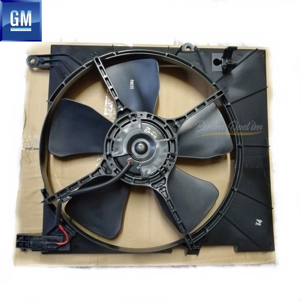 Product Code : 96536638 - Complete Radiator Fan Motor with Hood 13V 1.2 (FE) Chevrolet Aveo T250/T255, Kalos GM Original 96536638