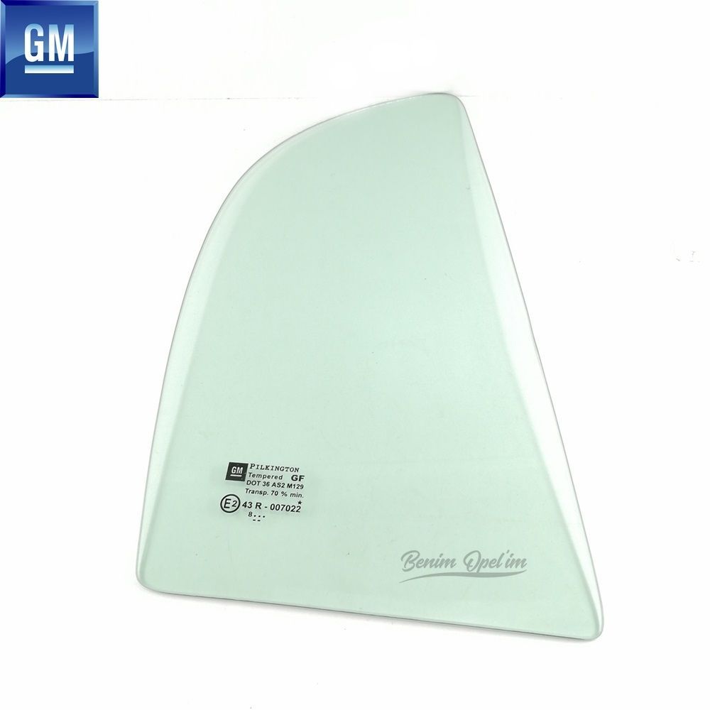 Product Code : 161738 - Opel Astra G Sedan Right Rear Fixed Corner Glass Green GM Genuine 161738 - 90521836