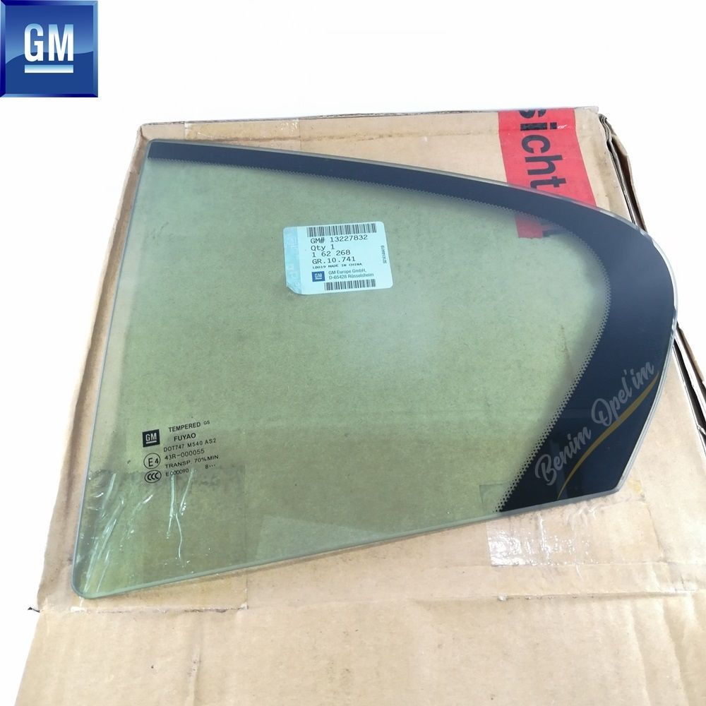 Product Code : 162268 - Opel Insignia A Left Rear Fixed Corner Glass Dark Colour GM Genuine 162268 - 13227832