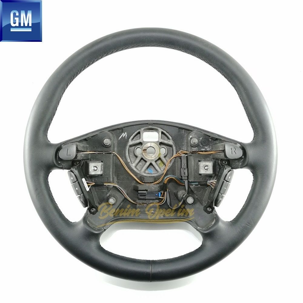 Product Code : 913067 - Opel Vectra B Steering Wheel Four Spoke Black Leather 380mm (Complete with Horn and Remote) GM Original 913067 - 90437089 - 90437089