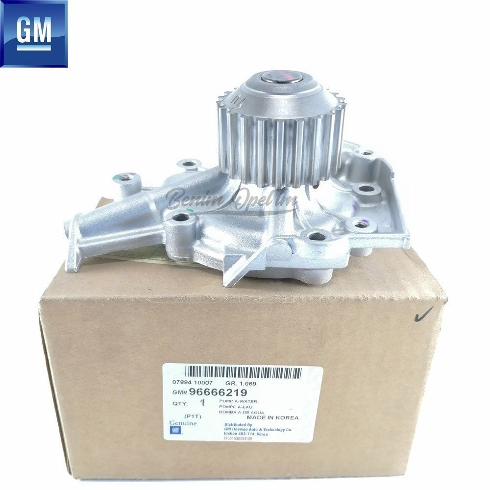 Complete Recirculation Water Pump 1.2 8V Chevrolet Aveo T200/T255, Kalos, Spark M200 GM Original 96666219