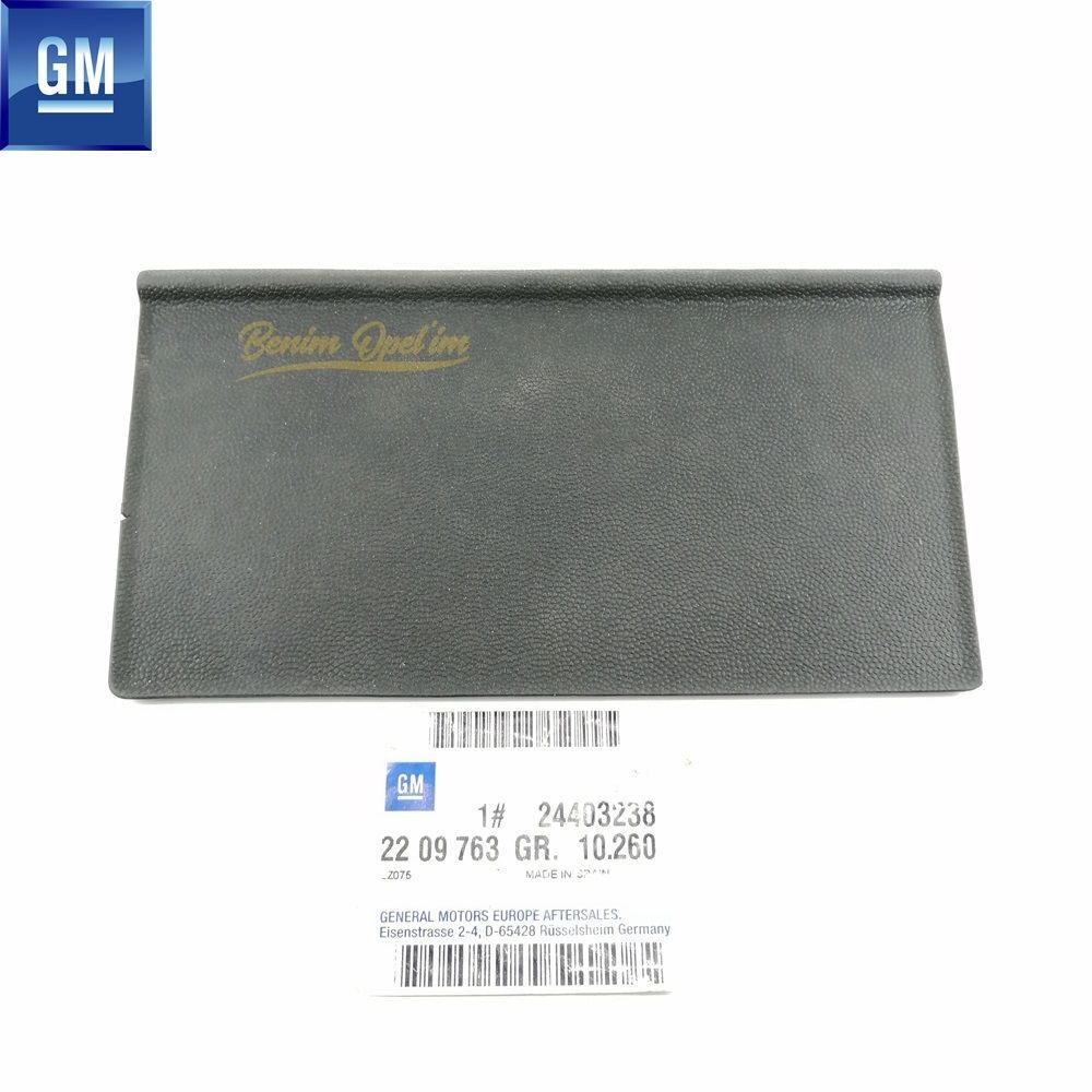 Opel Corsa C, Combo C Left Storage Compartment Bottom Base Black GM Original 2209763 - 9114399