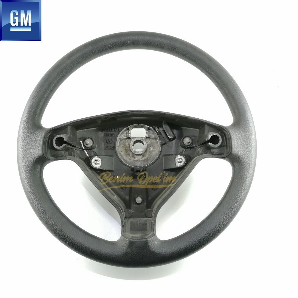 Opel Agila A, Astra G, Zafira A Three-spoke Steering Wheel Black (A6) GM Genuine 90437296 - 913203