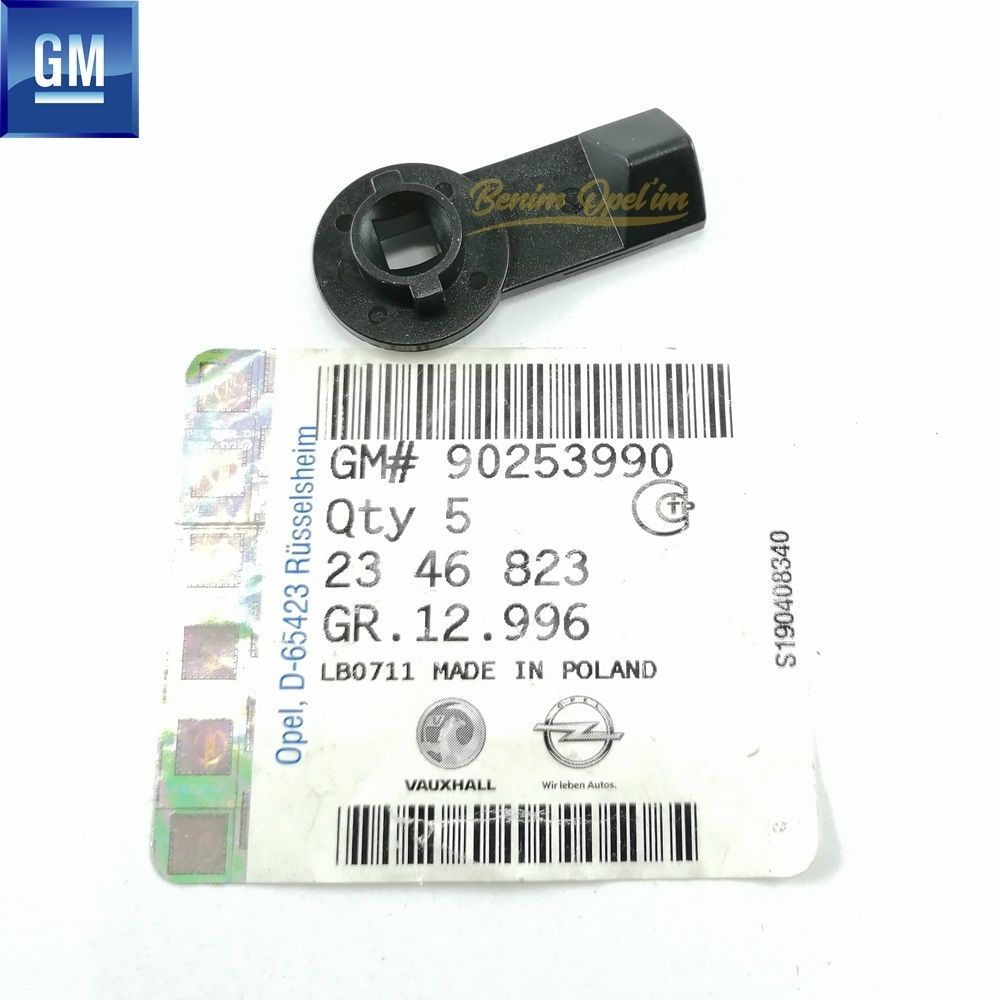 Rear Medicine Case And Fuse Box Cover Clip Black Opel Astra H, Calibra, Omega A, Vectra A GM Original 2346823 - 90253990