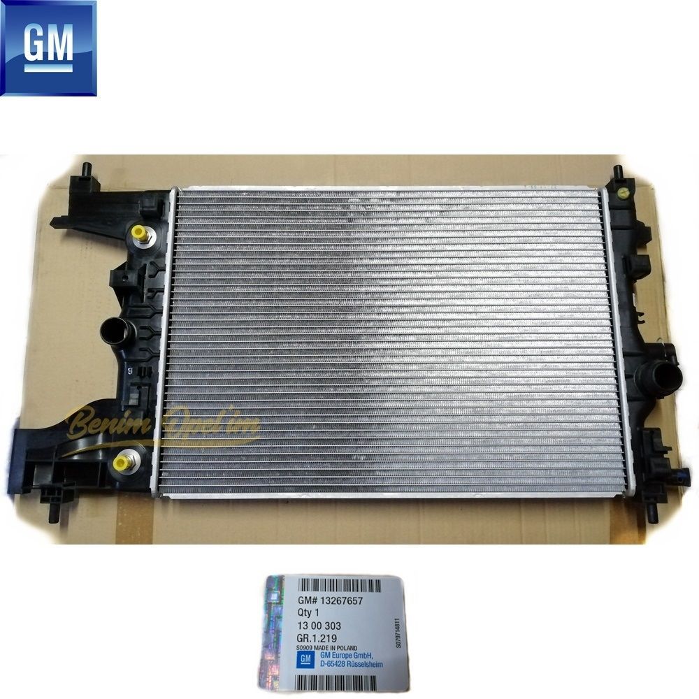 Product Code : 1300303 - Opel Astra J Water Radiator Complete 1.6 Automatic GM Original 1300303 - 13267657