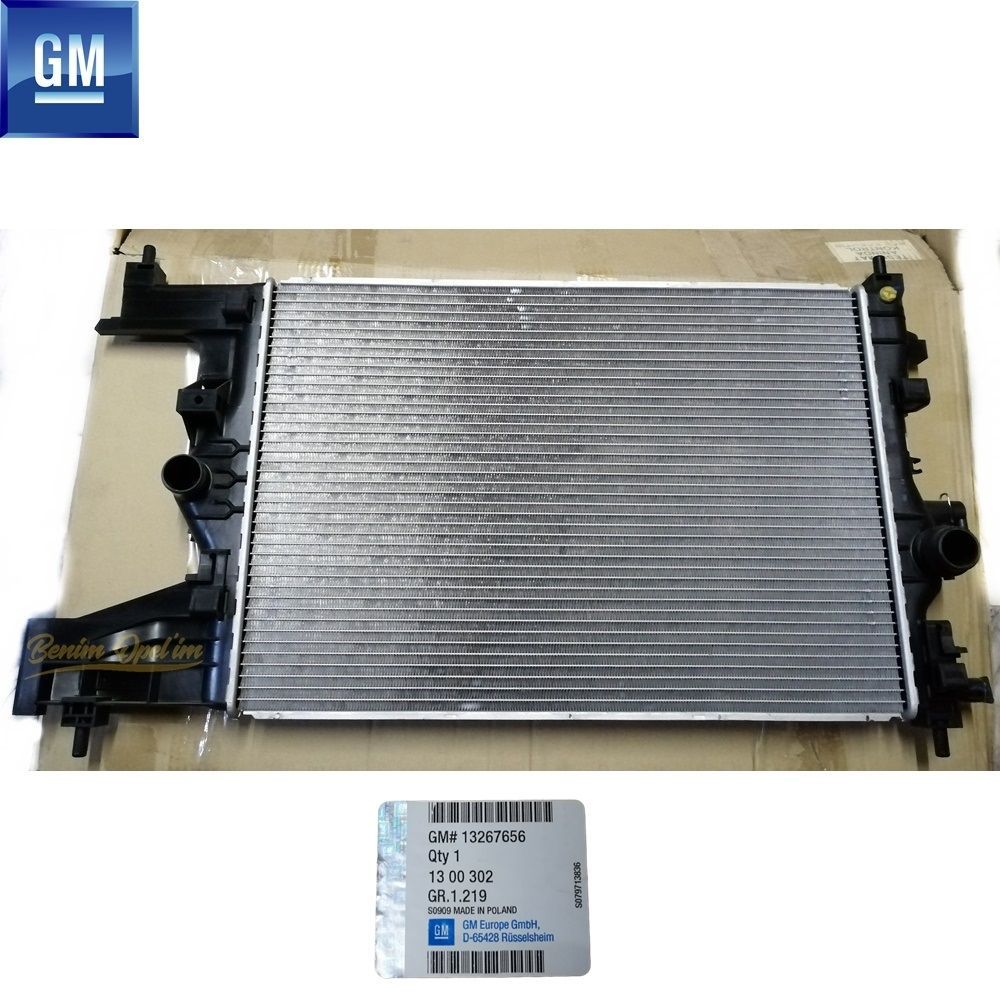 Product Code : 1300302 - Opel Astra J Manual Shift Complete Water Radiator 1.4 GM Original 1300302 - 13267656