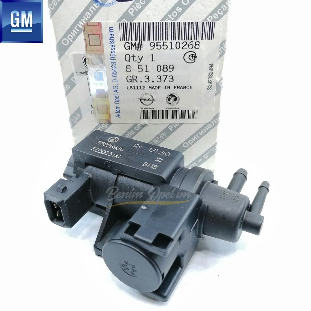 Opel Combo D Egr Solenoid Valve 12V 1.3/1.6/2.0 Diesel GM Original 851089 - 95510268