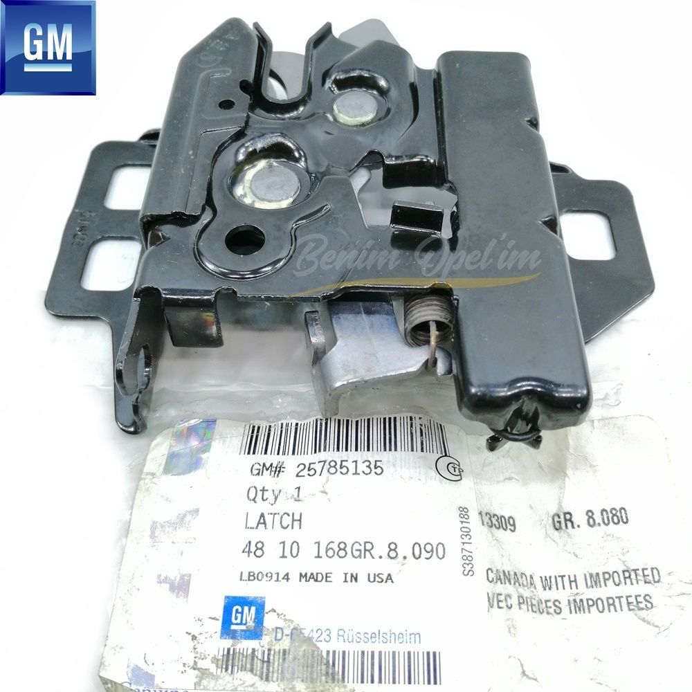 Product Code : 4810168 - Opel GT Complete Left Front Engine Bonnet Lock GM Genuine 4810168 - 25785135