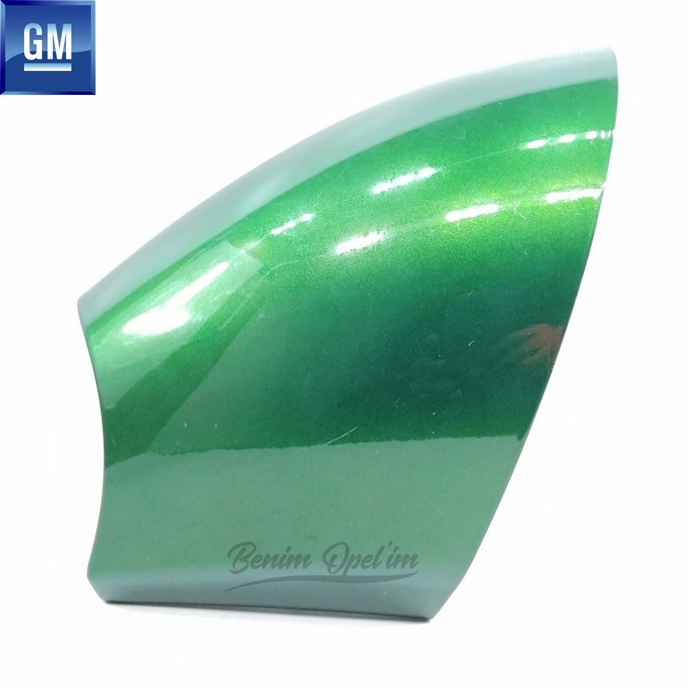 Opel Vectra B 1996-1999 Large Type Right Outside Rear View Mirror Cover Green GM Genuine 1428656Y - 90545852