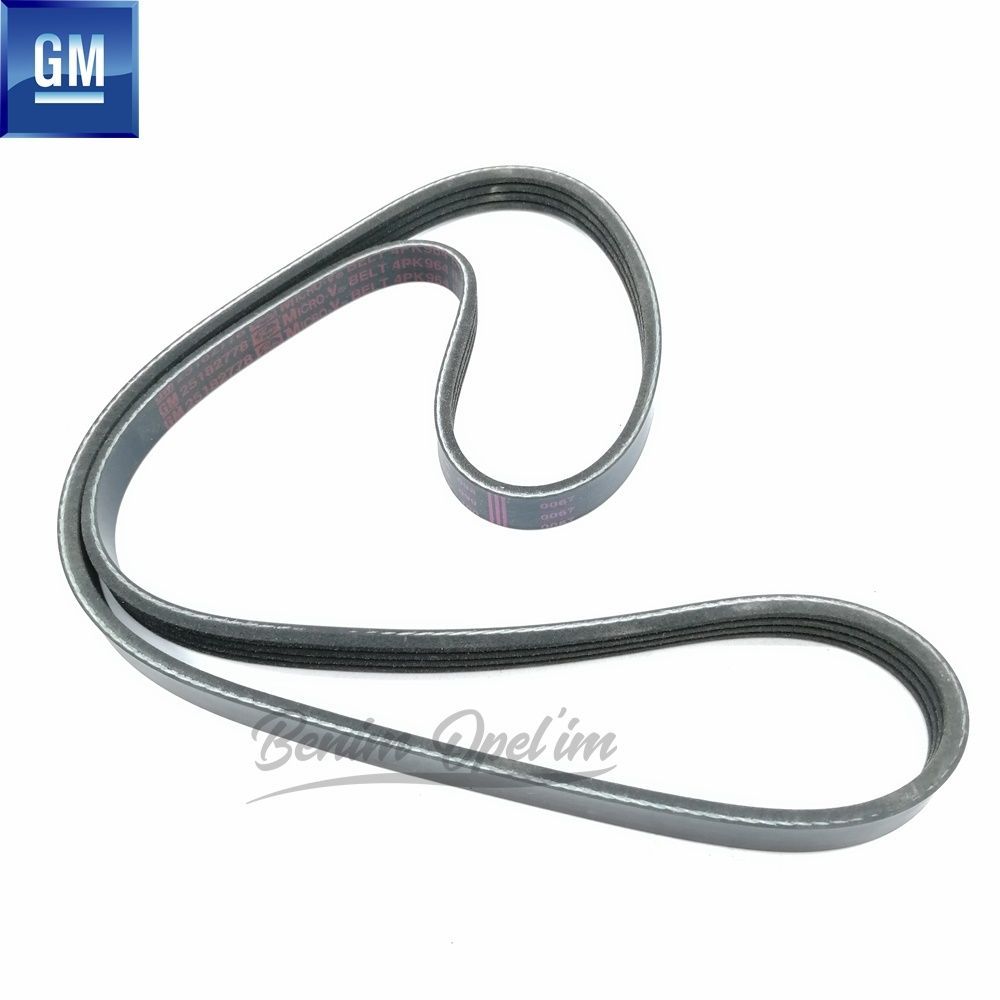 Product Code : 25182778 - V Belt 4PK964B Dohc D2 Chevrolet Aveo T250/T255, Spark M300 GM Genuine 25182778