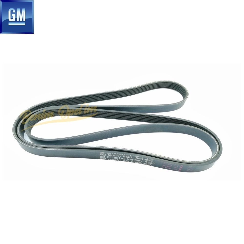 V Belt 6PK2220 2713TK174 1.6/2.0/2.2 Diesel (JS) Chevrolet Captiva C140, Cruze, Opel Antara GM Genuine 55563925 - 25182242