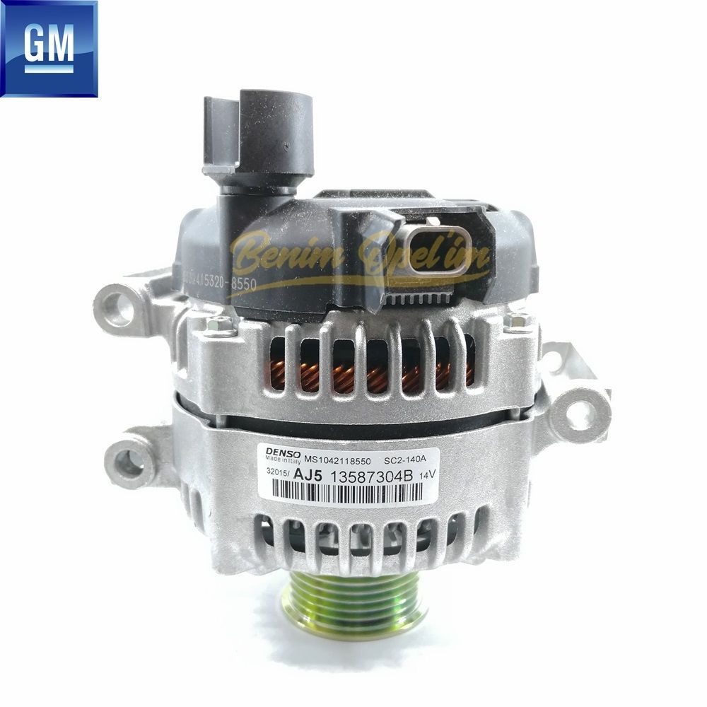 Opel Astra K Complete Alternator Charging Dynamo 14V 140Amp. 1.6 (Aj5) GM Genuine 1202386 - 13587304