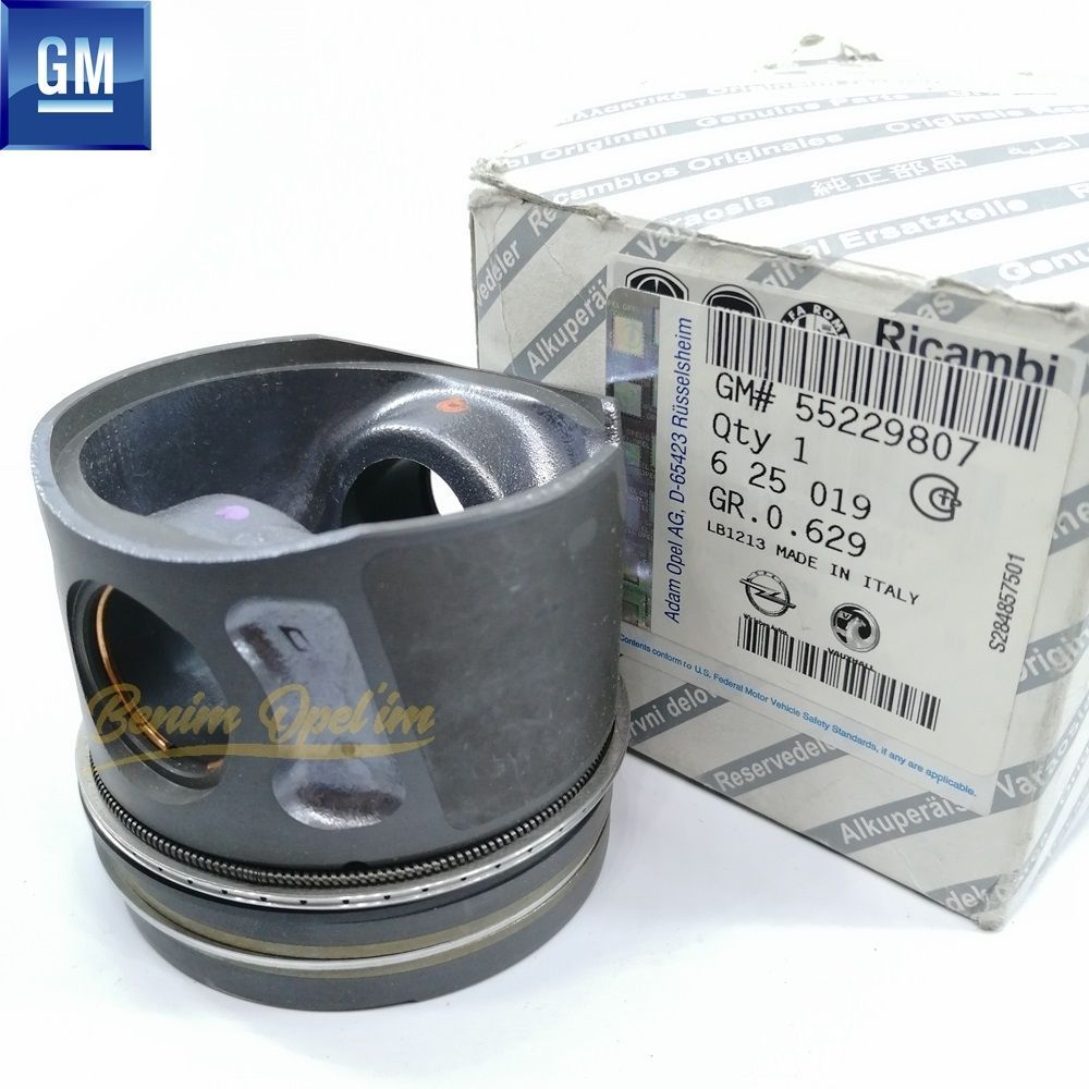 Piston Std. 1.3 Diesel (A) Chevrolet Aveo T300, Opel Astra J, Combo D, Corsa D, Meriva B GM Genuine 625019 - 55229807