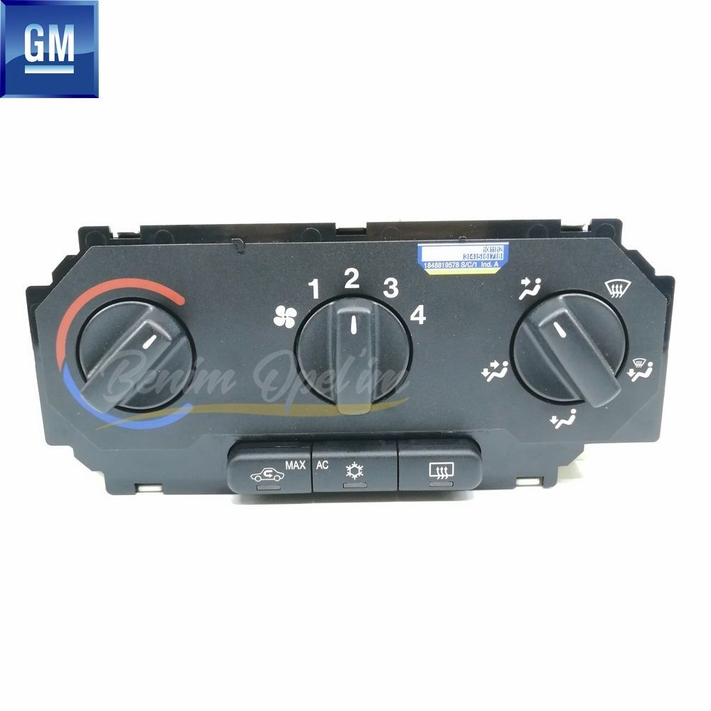 Product Code : 6822012 - Opel Astra G, Zafira A Heating Control Unit Black GM Original 6822012 - 24463970