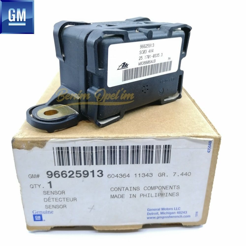 Product Code : 96625913 - Chevrolet Captiva C100, Antara Rota Vehicle Acceleration Sensor 6 Pin GM Genuine 96625913 - 4804780