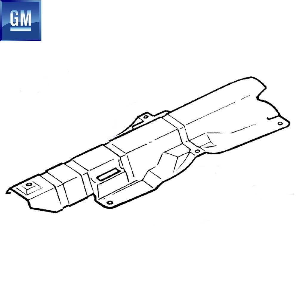 Opel Astra G, Zafira A Exhaust Housing Sheet 1.4/1.6/1.7/1.7/1.8/2.8/2.0/2.2 GM Original 5852754 - 90572919