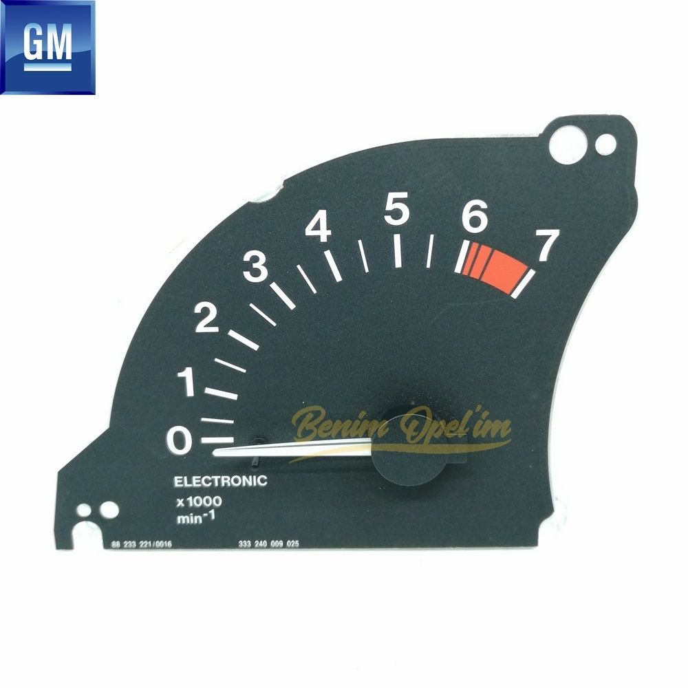 Product Code : 1730067 - Complete Tachometer Black Tachometer Opel Astra F, Calibra, Vectra A GM Original 1730067 - 90464835