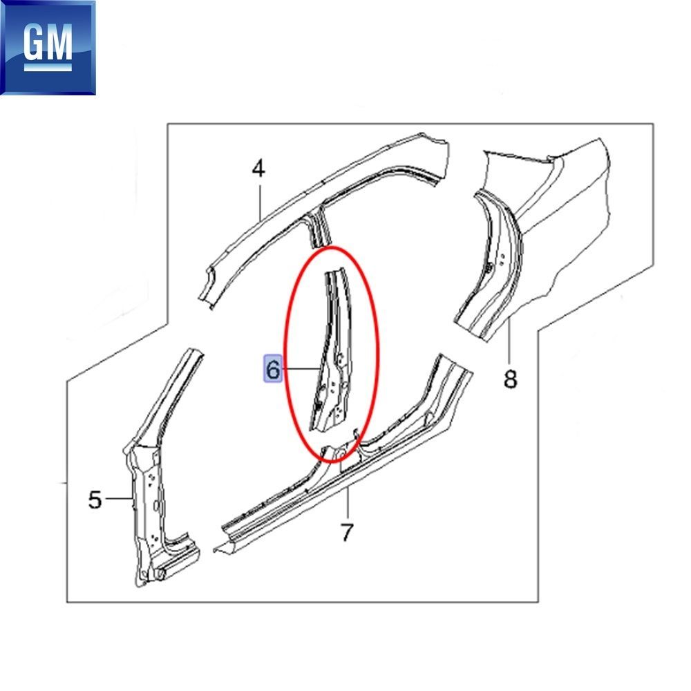 Product Code : 96410764 - Chevrolet Aveo T200/T250/T255, Kalos GM Genuine 96410764