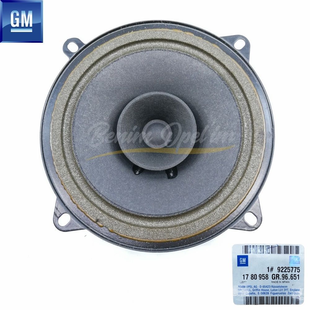 Product Code : 1780958 - Opel Combo C Complete Rear Side Panel Speaker 20W/40W 130mm GM Original 1780958 - 9225775