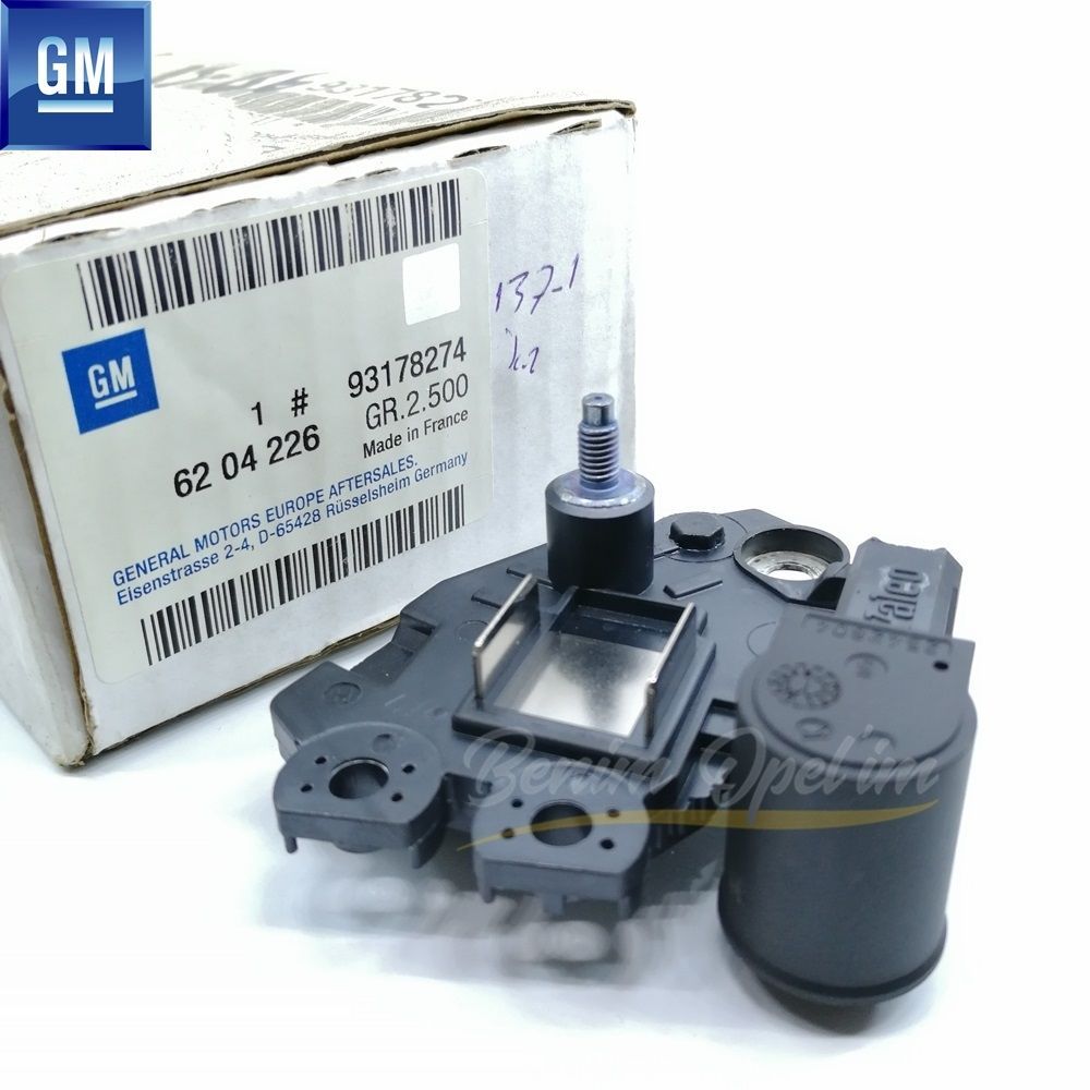 Complete Alternator Regulator 1.3 Diesel Opel Agila A, Astra H, Corsa C, Meriva A, Tigra B GM Original 6204226 - 93178274