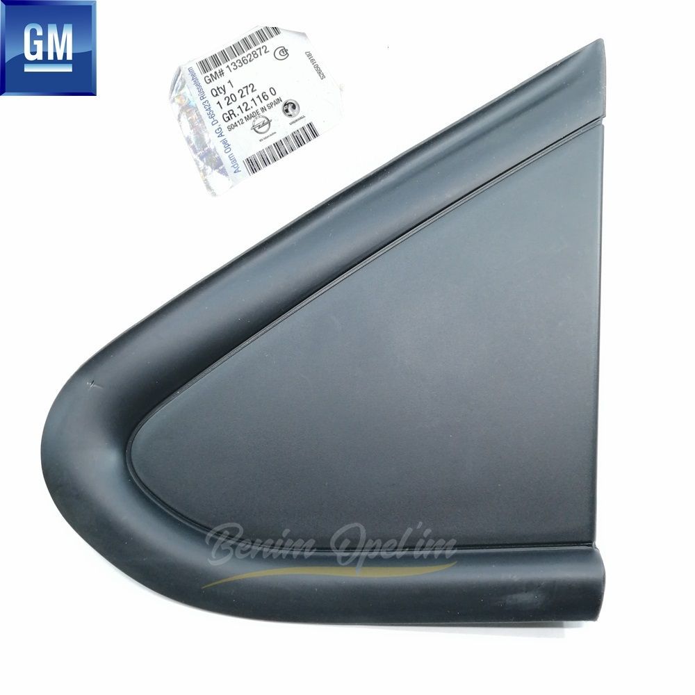 Opel Meriva B Left Front Exterior Corner Cover Black GM Genuine 120272 - 13362872