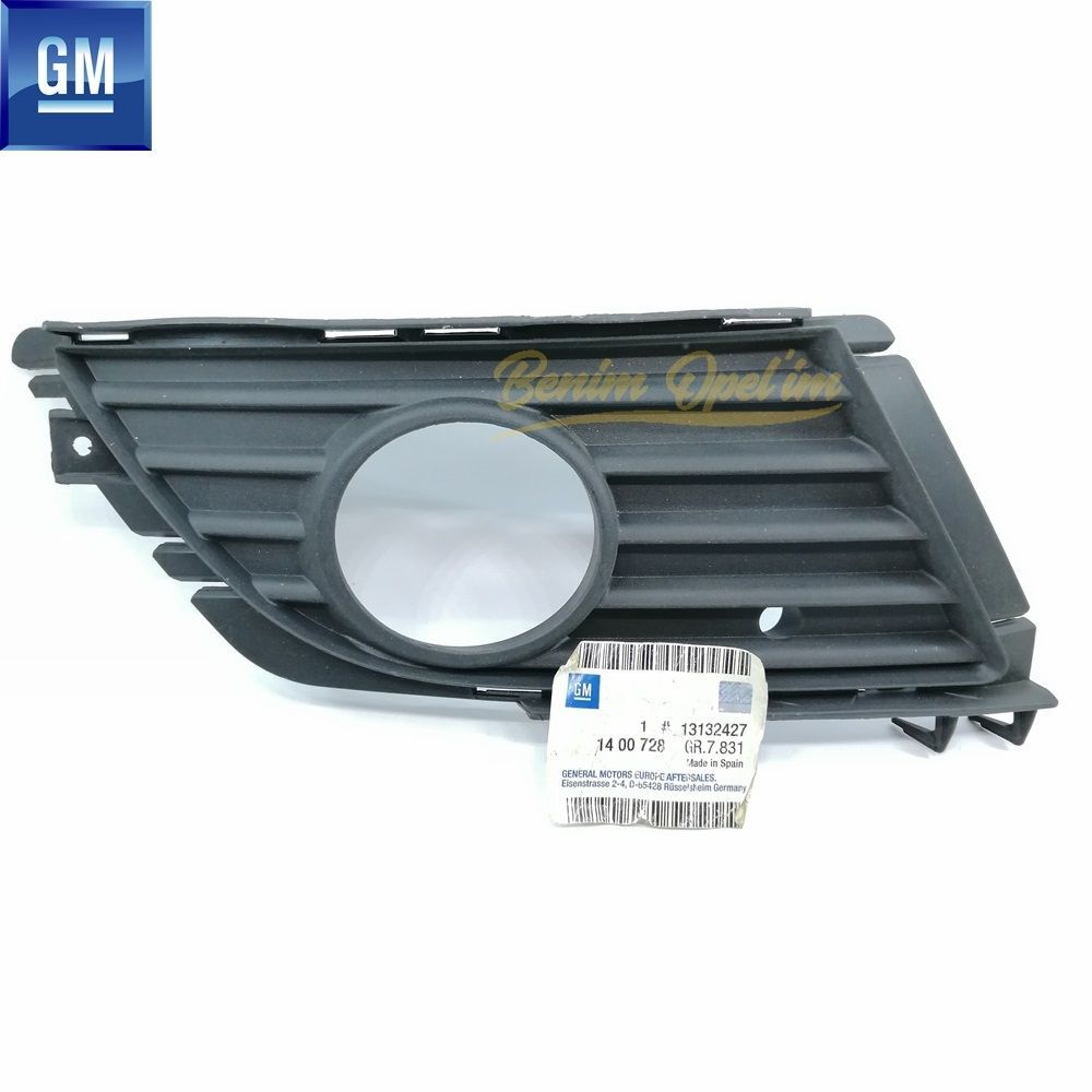 Product Code : 1400728 - Opel Corsa C Foggy Front Bumper Right Fog Light Cover Smoked GM Original 1400728 - 13132427