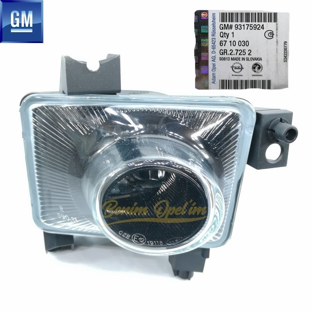 Product Code : 6710030 - Opel Vectra C Gts Sport Model Oval Type Halogen Right Front Fog Light (Complete) GM Genuine 6710030 - 93175924