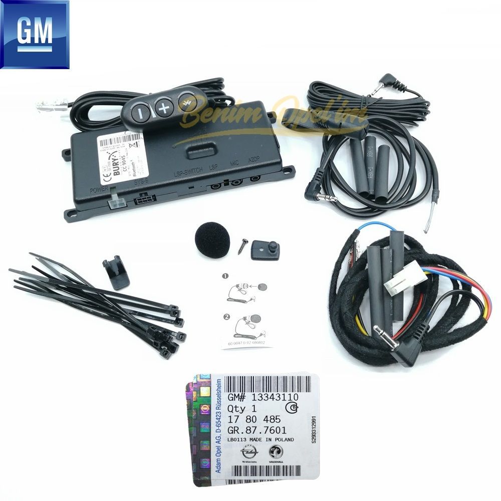 Bluetooth Kit With Installation Kit For Opel Astra J Insignia A Meriva B GM Original 1780485 - 13343110