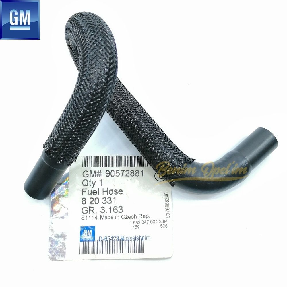 Opel Astra G, Zafira A Fuel Tank Inner Hose 1.2/1.4/1.6/1.8/2.0 GM Genuine 820331 - 90572881