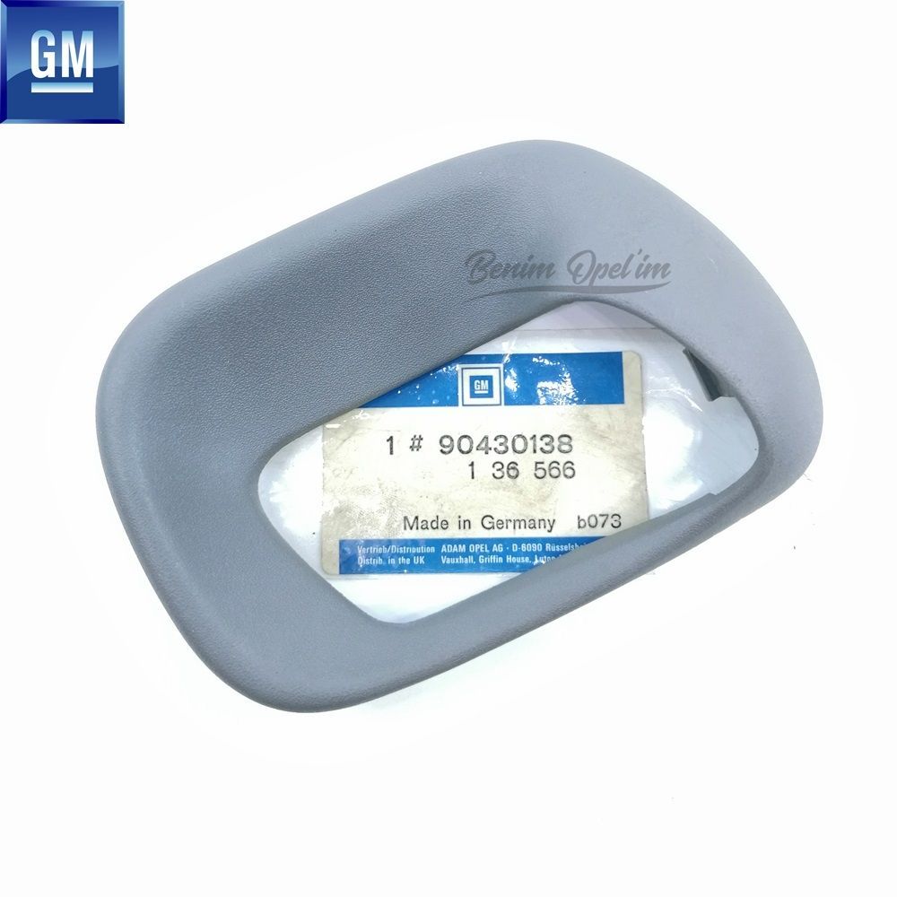 Opel Astra F Right Rear Door Inner Opening Handle Lower Cover Grey GM Original 90430138 - 90341004