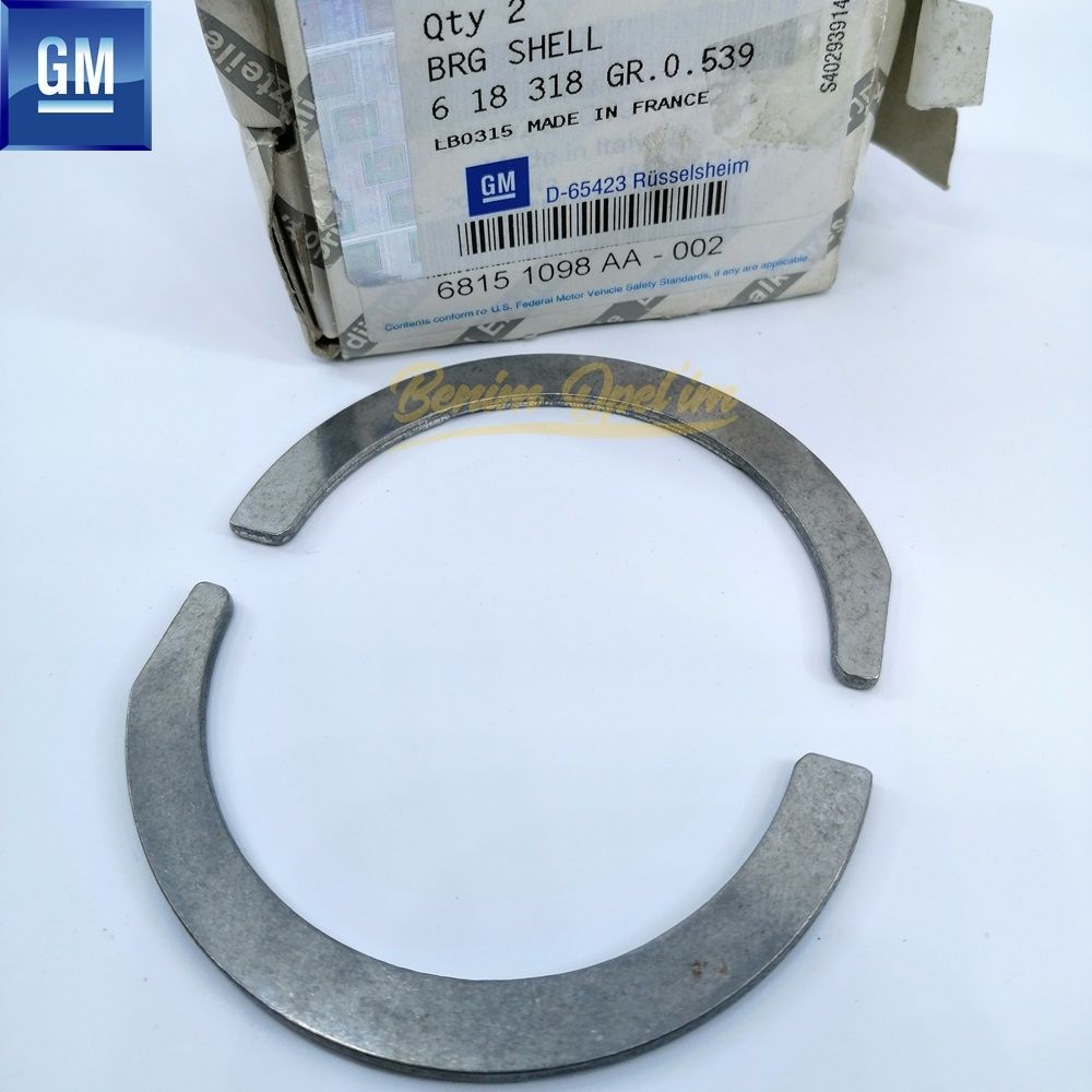 Opel Combo D Crankshaft Bearing Std. 1.6 Diesel GM Genuine 618318 - 55204019