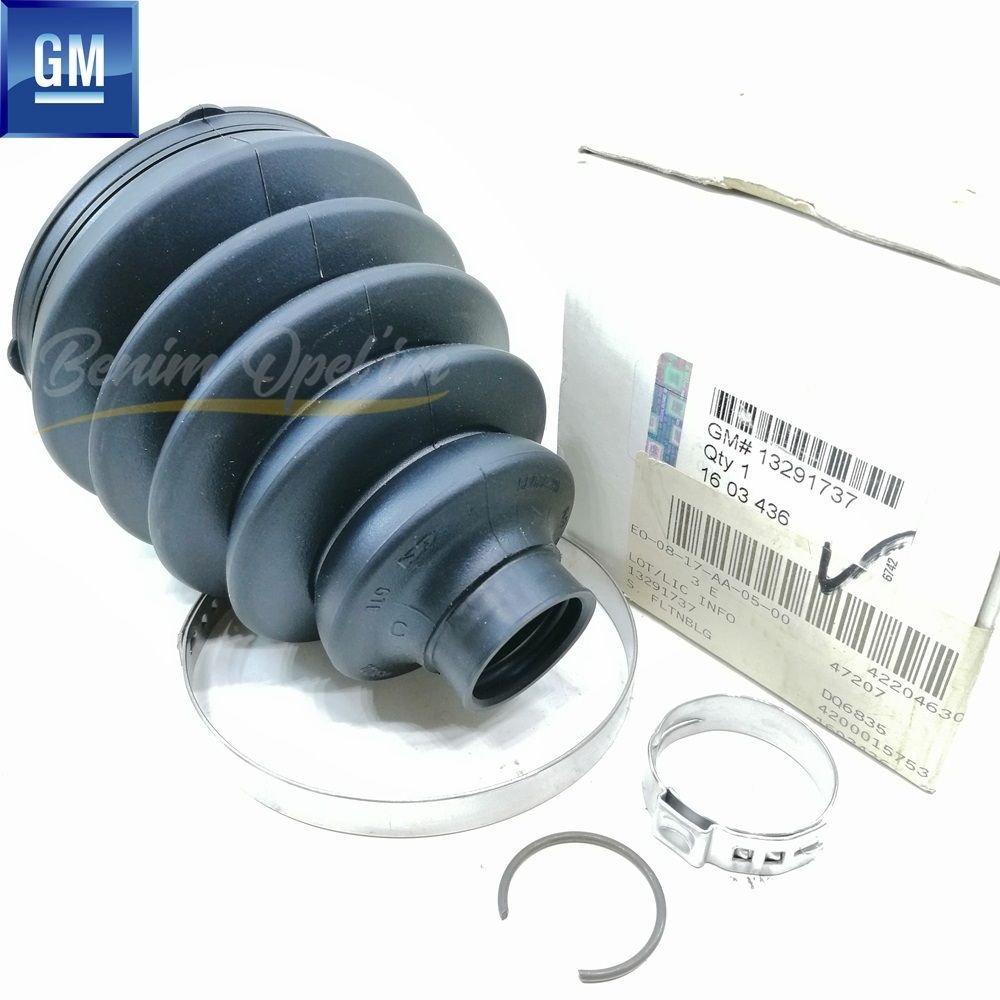 Product Code : 1603436 - Outer Axle Boot Kit 1.4/1.6/1.8/1.7/2.0 Opel Astra J Insignia A Meriva B Zafira C GM Genuine 1603436 - 13291737