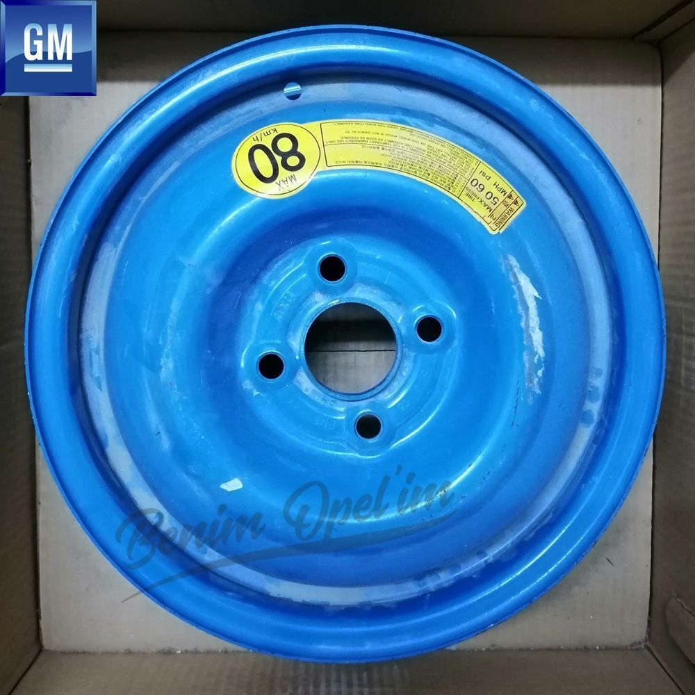 Chevrolet Aveo T200/T250/T255 Spare Tyre Spare Wheel Rim Blue 4 Wheel 4Jx14 Inch 1 Piece Price GM Genuine 96456591