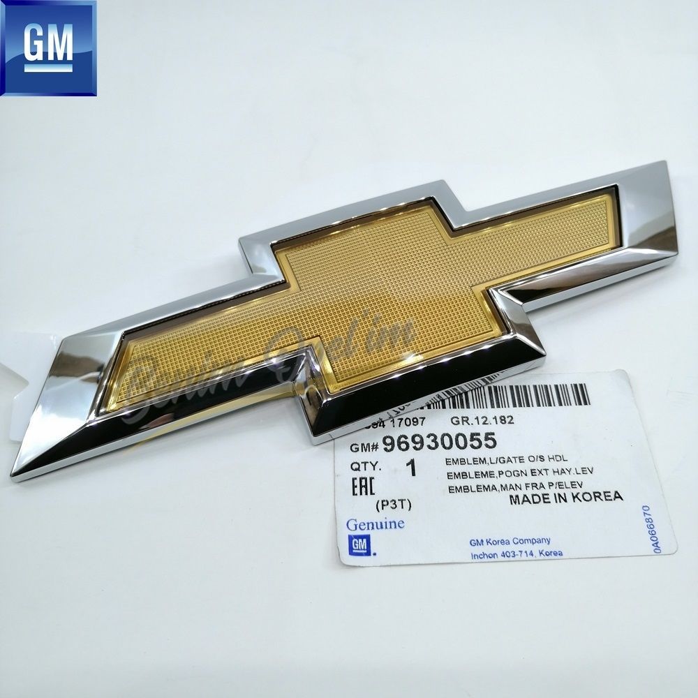 Product Code : 96930055 - Chevrolet Trax Rear Tailgate Emblem Chrome GM Genuine 96930055