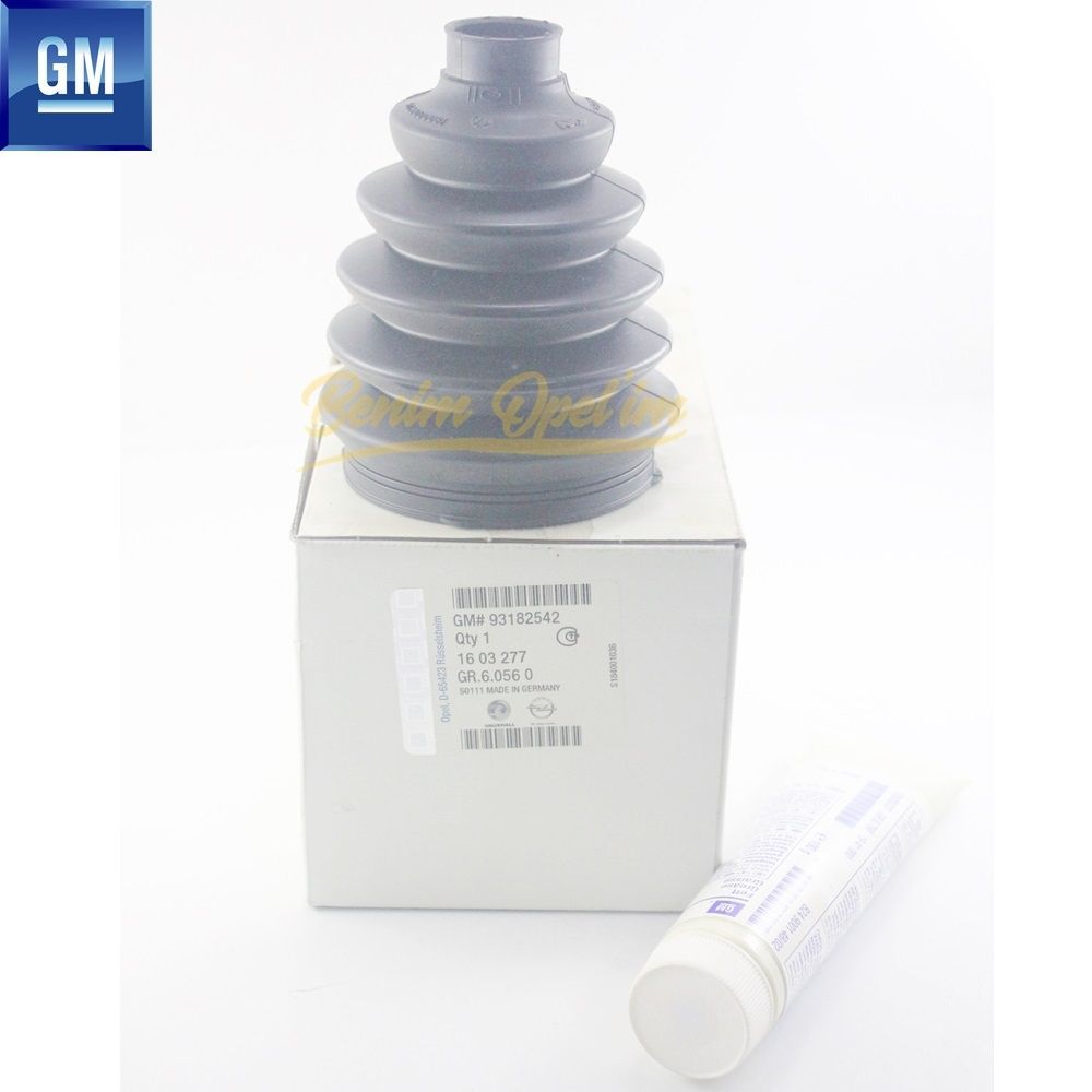 Product Code : 1603277 - Outer Axle Boot Grease Lubricated Z13DTH, Y17DTH, Z17DTH Engine Complete Opel Astra H, Corsa C, Meriva A, Vectra C, Zafira B GM Genuine 1603277 - 93182542