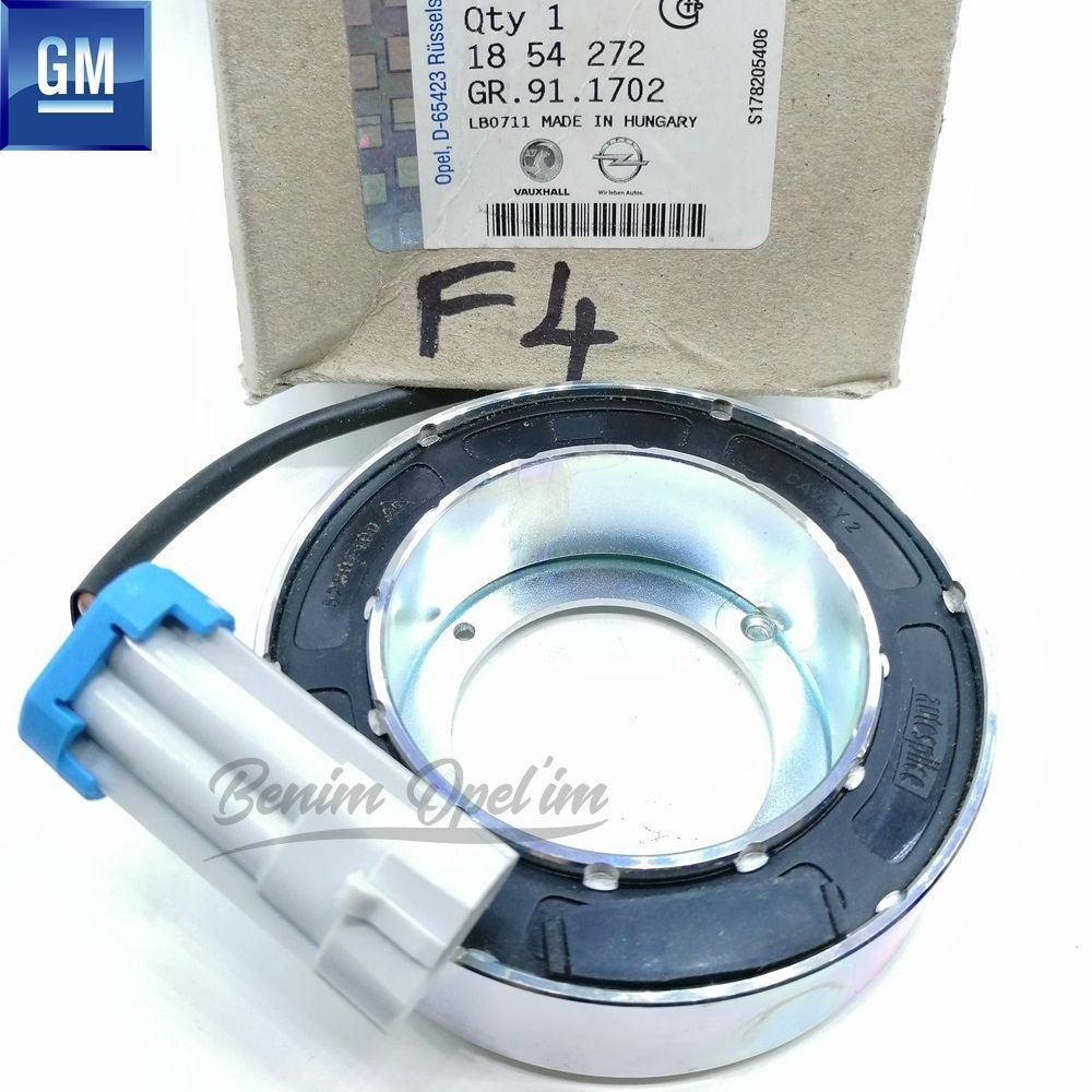 Product Code : 1854272 - Air Conditioner Compressor Coil Opel Astra G Zafira A Corsa C Meriva A Tigra B 1.0/1.2/1.4/1.6/1.6/1.8/2.0/2.2 GM Genuine 1854272 - 9118281