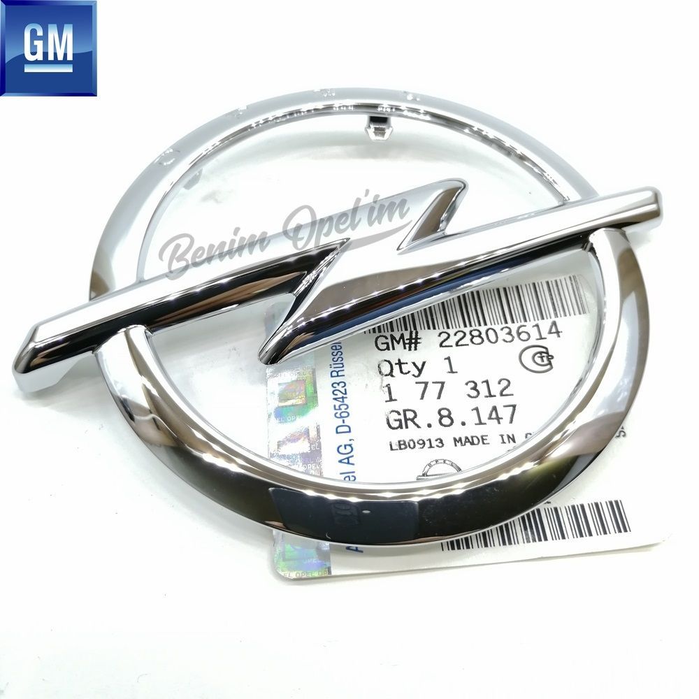 Opel Insignia A Opel Written Rear Trunk Emblem Chrome GM Genuine 177312 - 22803614 - 22803614