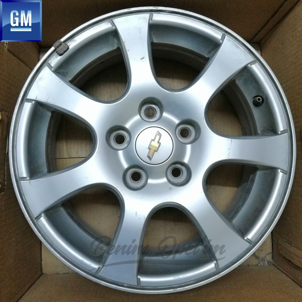 Opel Cruze J300 Steel Rim Silver Grey 5 Lug 16X6.5 Inch 1 Piece Price GM Genuine 96831801