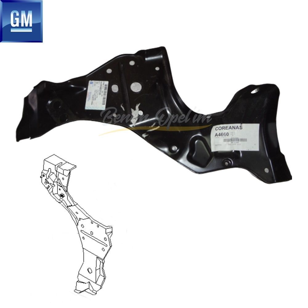 Chevrolet Aveo T250, T255 HB Left Front Panel Sheet GM Genuine 96853720