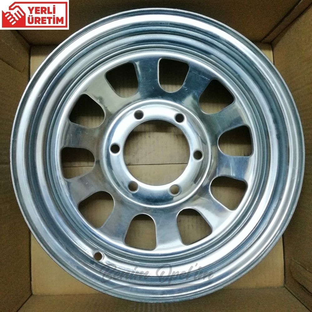 Opel Frontera A, Frontera B Steel Rim Silver Grey Apollon Type 6 Wheel 6.00X15 Inch 1 Piece Price GM Original 156053Y - 156053