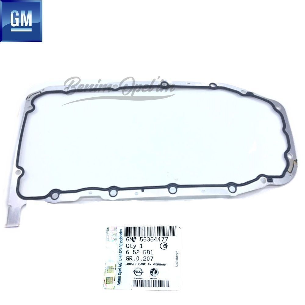 Product Code : 652581 - Upper Oil Sump Gasket 2.0 Chevrolet Rezzo U100, Opel Astra G H, Omega B, Vectra B, Zafira A B, Calibra GM Genuine 652581 - 55354477