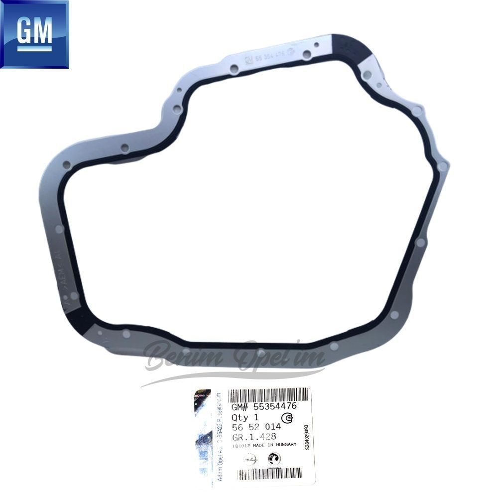 Lower Oil Pan Gasket 1.8/2.0/2.0/2.2 Opel Astra F G H, Calibra Vectra B, Zafira A B GM Genuine 5652014 - 55354476