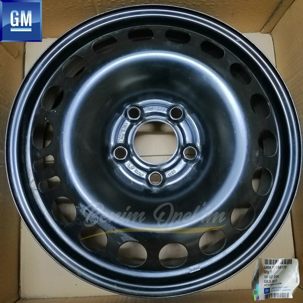 Spare Tyre Spare Wheel Black Rim 5 Wheel Rim 4Jx16 16 Inch Code: A6, TN Opel Adam Astra H Corsa C Meriva B Vectra C 1 Piece Price GM Genuine 1002206 - 13184139 - 13184139